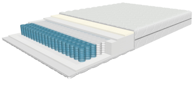 Relax Latex mattress 160x200 cm with 7-zone pocket springs and latex, height 21 cm, rolled up