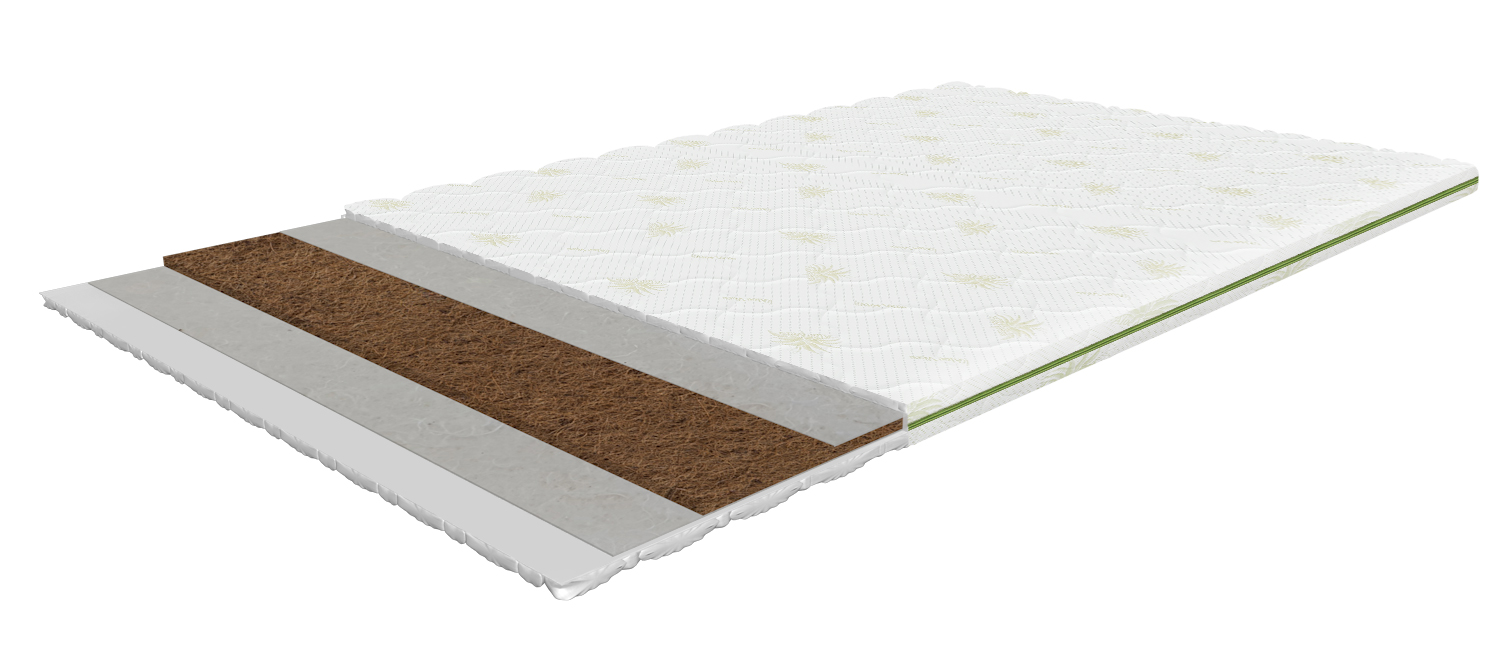Cocos Terra 180x200 cm, firm mattress topper with coconut fibre, height 5 cm