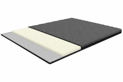 Amethyst Platinum 90x200 cm, soft mattress topper with latex, height 6 cm