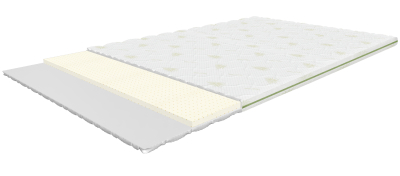 Laura 120x200 cm, soft mattress topper with latex, height 4 cm