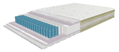 Матрас Air Smart 140x200 см с 7-зон Pocket пружинами и HR, высота 25 см, скрученный