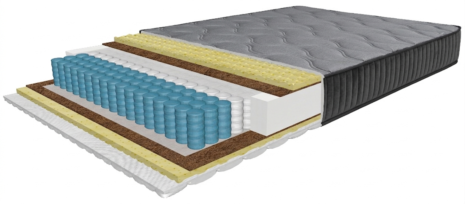 Diamond Platinum mattress 140x200 cm, with MultiPocket springs, height 24 cm, rolled