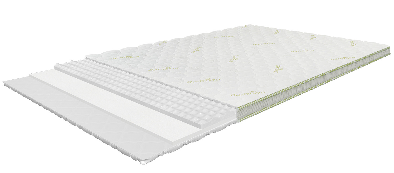 Air-Top Classic 90x200 cm, medium-firm top mattress with AIR foam, height 8 cm