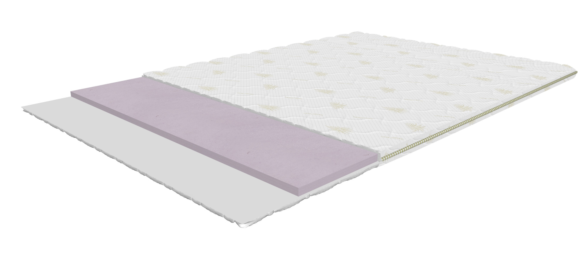 Boston Hard 90x200 cm, firm mattress topper with HR foam, height 5 cm
