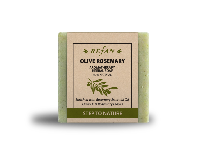 REFAN Zāles ziepes STEP TO NATURE - AROMATHERAPY OLIVE ROSEMARY